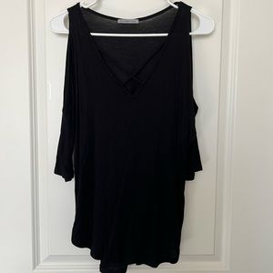 Charlotte Russe 3/4 sleeve cutout shirt
